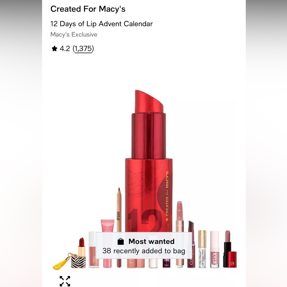 Macys 12 days of Lip Advent Calendar